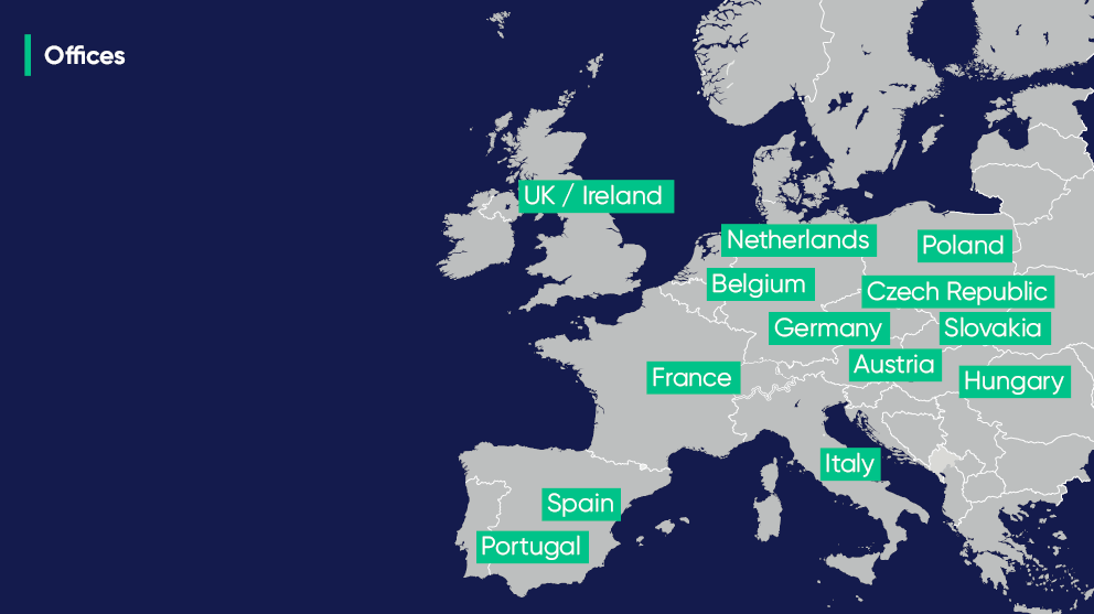 Taylor Wessing European footprint map