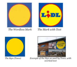 Lidl and Tesco logo comparison