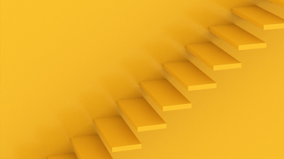 yellow stairs