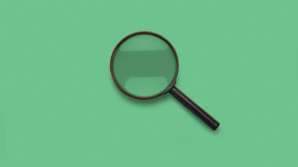 Close-Up Of Magnifying Glass