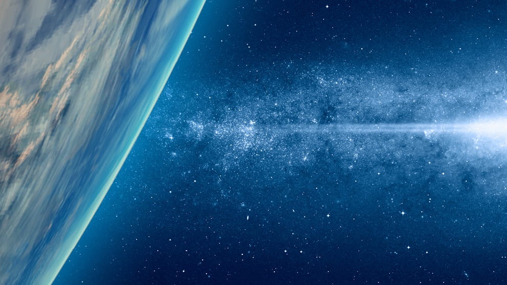 EU Space Act symbolized by Space view