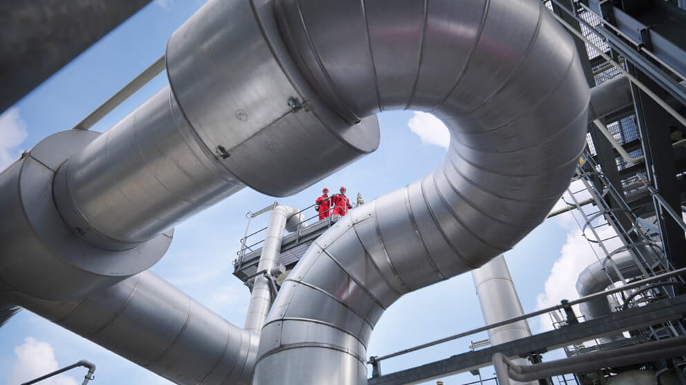 underground gas storage plant
