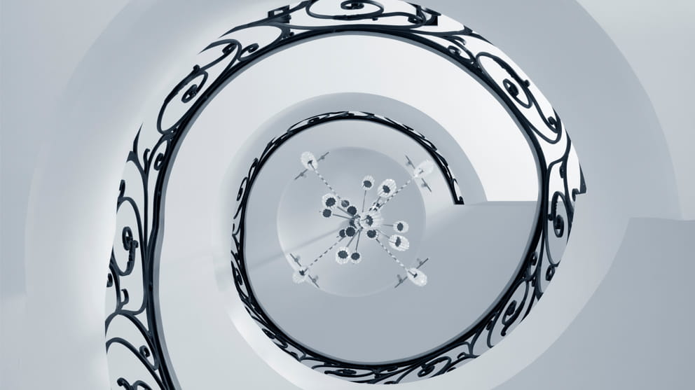 Modern spiral staircase