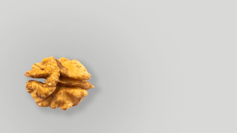 Close up of a walnut