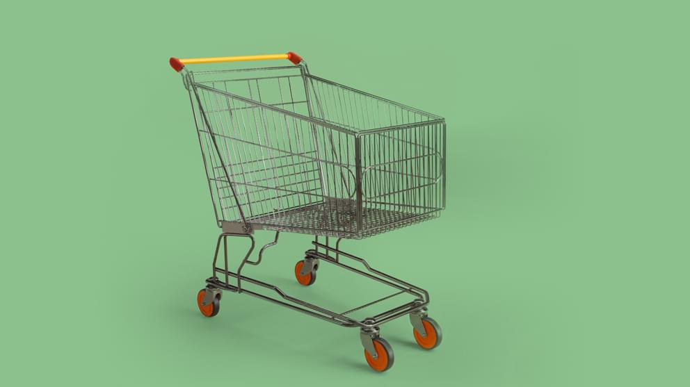 Close-Up Of Shopping Cart