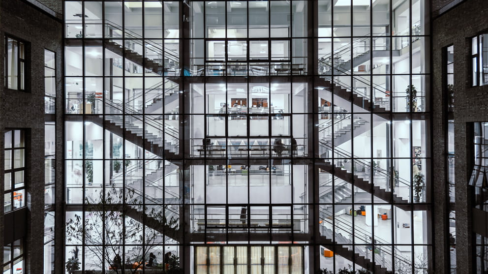 Inside the Office Building