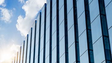 Close-Up Of Modern Office Facade