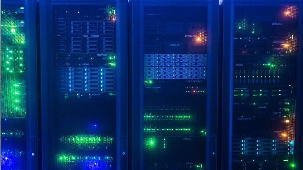 Data protection, lights on network server