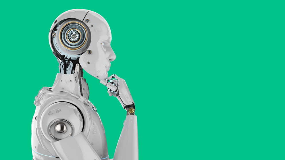humanoid robot thinking