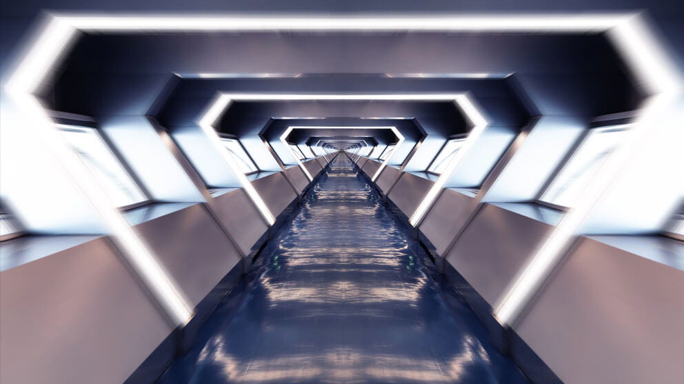 Futuristic corridor