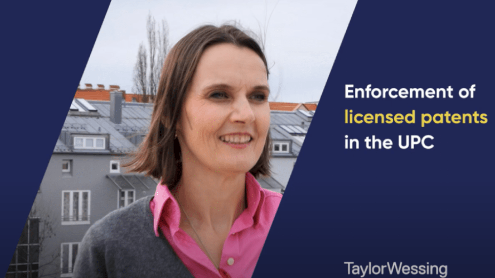 Anja Lunze Enforcement of licensed patents