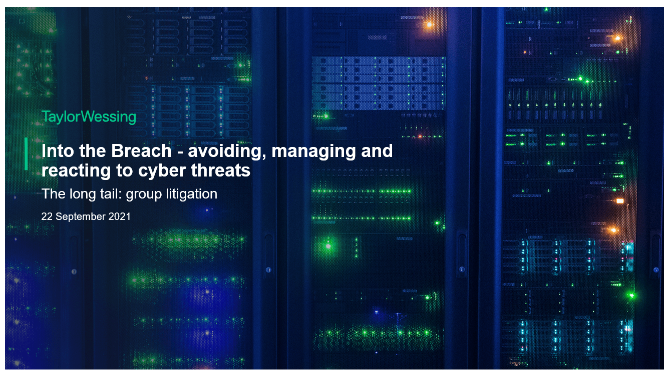 The long tail: group litigation