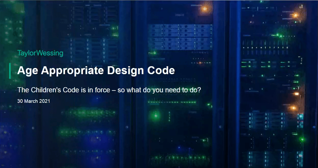 The Children's Code is coming of Age – read more