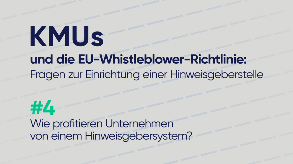 KMUs und die EU Whistleblower Richtlinie
