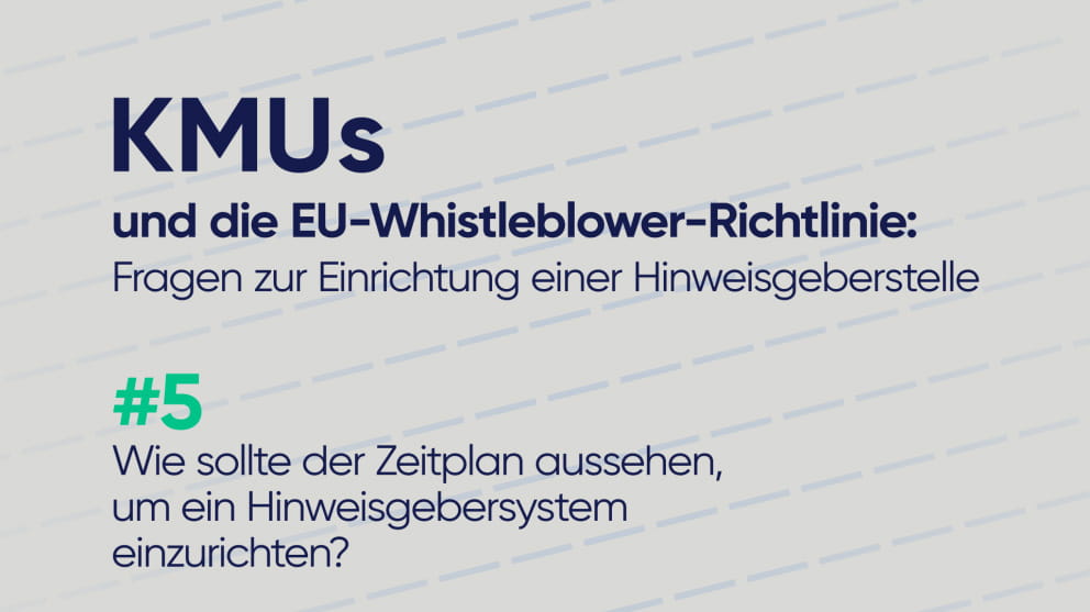 KMUs und die EU-Whistleblower Richtlinie